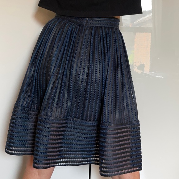 Maje black and blue skirt - Picture 3 of 8